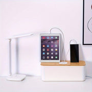 Cable Management Box Large White 36cm Power Board Hideaway Cord Organiser