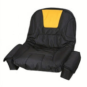 Ride On Lawn Mower Seat Cover 600D Oxford Waterproof with Storage Pockets Black