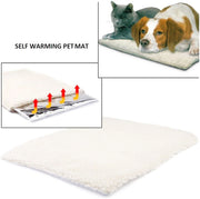 Self Heating Pet Blanket Cat Dog Self Warming Mat Washable Rug