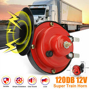 12V 120dB Super Loud Snail Train Horn Single Red