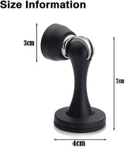 Heavy Duty Magnetic Door Stop Black - Decorative Wall Floor Mount Door Catch