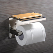 Toilet Paper Roll Holder Phone Shelf