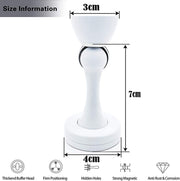 Heavy Duty Magnetic Door Stop White - Decorative Wall Floor Mount Door Catch