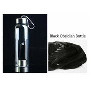 Crystal Water Bottle Black Obsidian