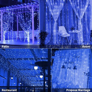 String Lights Curtain Lights Fairy Wall Lights 300 Led 3m*3m USB
