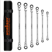 Spanner Set Wrench Set 6Pc Long Flexible Ratchet