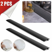 2Pcs Silicone Stove Counter Gap Cover 21 Inch - Heat Resistant Kitchen Gap Seal Black