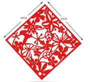 Wall Hanging Room Divider Screens Partition Red