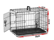 Double Doors Pet Cage -Medium 30 inches