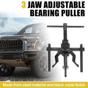 3 jaw adjustable bearing puller tool made from steel with black oxide finish