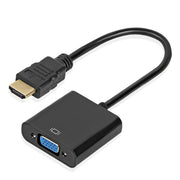 HDMI to VGA adapter cable for connecting laptops to monitors or projectors