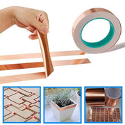 Self-adhesive copper foil tape rolls for electronics and craft projects