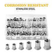 205pcs Rivet Nut Rivnut Nutserts Stainless Steel