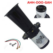 Vintage style AHH-OOO-GAH electric car horn with mounting hardware and wiring