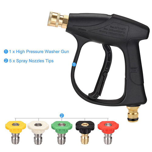 Water Blaster High Pressure Washer Trigger Spray Gun Nozzle Set Paktec.nz