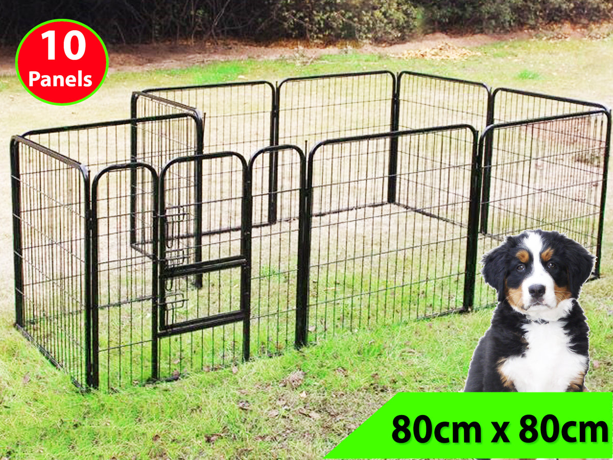 Dog pen fence clearance panels