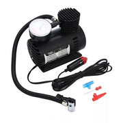 Portable 300 PSI electric air compressor with pressure gauge and car cigarette lighter plug