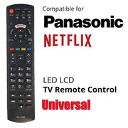 Universal LED LCD TV remote control compatible with Panasonic and Netflix