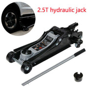 2.5T hydraulic floor jack with lifting handle for automotive vehicle maintenance