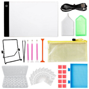 Professional UV nail lamp kit with accessories for gel manicure and pedicure.