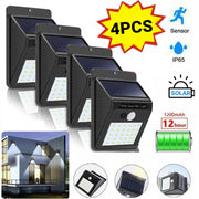 Solar Wall Lights LED Motion Security Sensor Wall Lamp