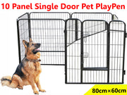 Heavy Duty Pet Play Pen (80 x 60cm)- 10 PANEL - Paktec.nz