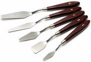 Palette Knife Set Artist Spatula Oil Painting Accessories 5pcs