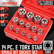 Torx Socket Set Female Start Bit Set