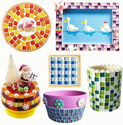 Glass Mosaic Tiles 100pcs DIY Crafts Art Pack