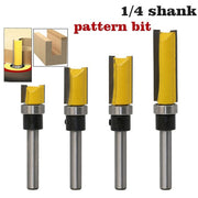 Flush Trim Router Bit 1/4 Inch Shank Pattern Set