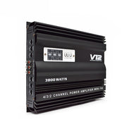Black 4/3/2 channel power amplifier WDK-705 with 3800 watts output for car audio systems
