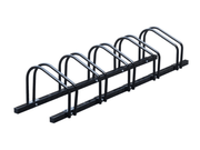 5 Slots Bicycle Display Stand Bike Storage Rack Floor Mounted Sturdy Steel - Paktec.nz
