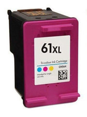61XL Tri-colour Ink Cartridge for printers, magenta casing with CH564 model label.