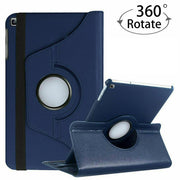 Navy blue 360 degree rotating tablet case with stand function