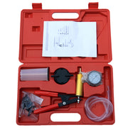 Professional vacuum sealing machine kit with red case, pump, and accessories.