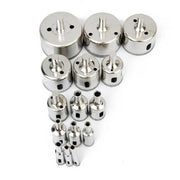Assorted sizes of metal nail drill bits for manicure and pedicure