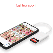 Lightning to Camera SD Memory Card Reader Adapter for iPhone iPad IOS