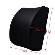 Lumbar Back Cushion Back Support Travel Pillow Memory Foam