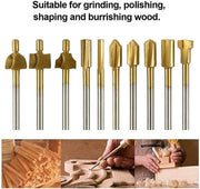 HSS Router Bits Rotary File Titanium Coated Dremel Rotary Tools