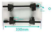 Coil Spring Compressor Pair 300mm MacPherson Strut Tool with Detent Safety Pins