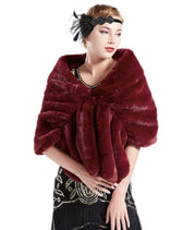 Wedding Bridal Fur Cape Jacket
