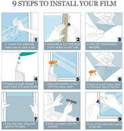 Window Glass Film Stickers Privacy Frosted