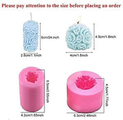 Silicone Candle Moulds Rose Flower Aromatherapy Cake Molds