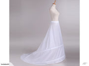 Bridal Petticoat 2 loops Train Crinoline Wedding Underskirt Petticoat