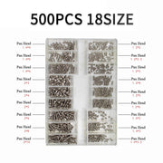 500pcs 18 Type Mini Screw Nuts DIY Kit Laptop Notebook Computer Repair