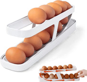 Refrigerator Egg Dispenser Auto Rolling Egg Container Rack