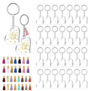 Acrylic Heart Discs Keychain Blanks Vinyl Making Kit