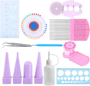 Paper Quilling Tools Kit DIY Paper Craft Crimper Comb Ruler Pins Border