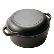 Cast Iron Dutch Oven 2 in 1 Sauce Pan Skillet Set
