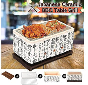 Charcoal Table Grill Japanese Hibachi Ceramic BBQ Cooker Stove